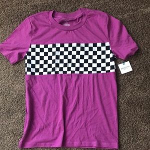 Purple (checker) shirt